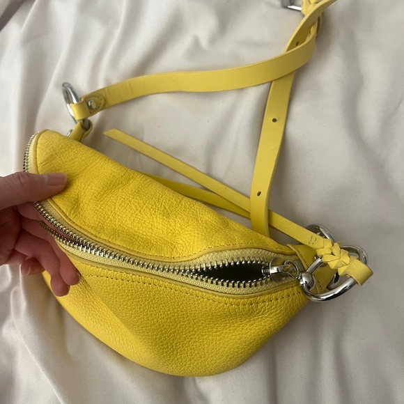 Rebecca Minkoff Leather Fanny Pack - Yellow - Picture 2 of 4
